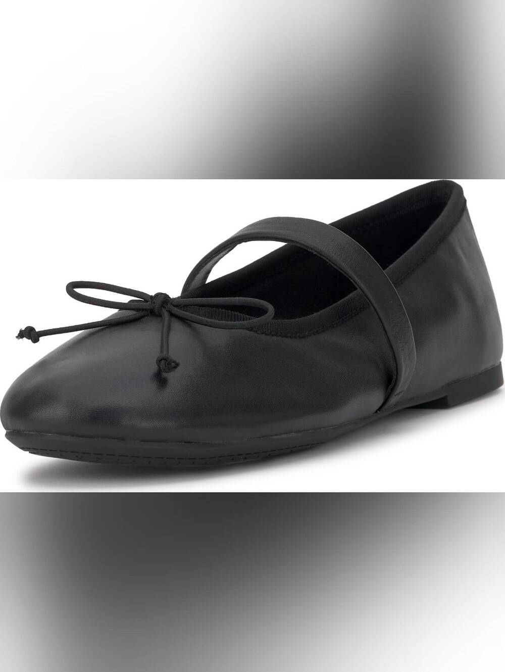 Jessica Simpson Classic Black Mary Jane Ballet Flat Strap Bow Comfy All-day, 8M